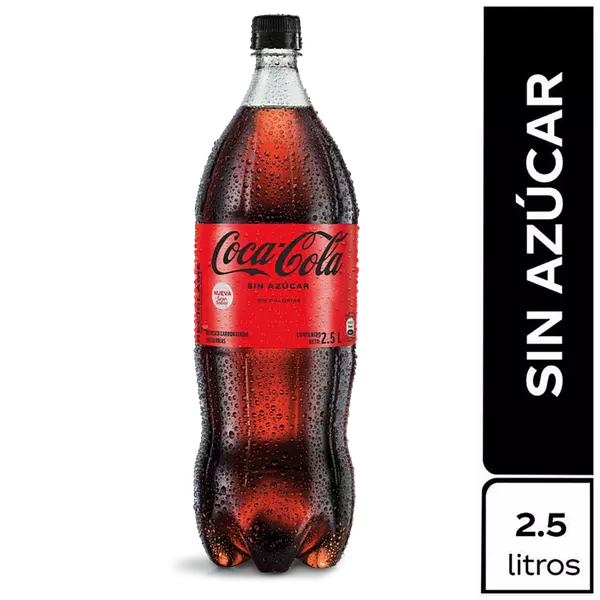 Gaseosa Cocacola Zero x 2.5