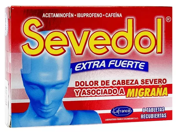 Sevedol Extrafuerte X8 Tabletas