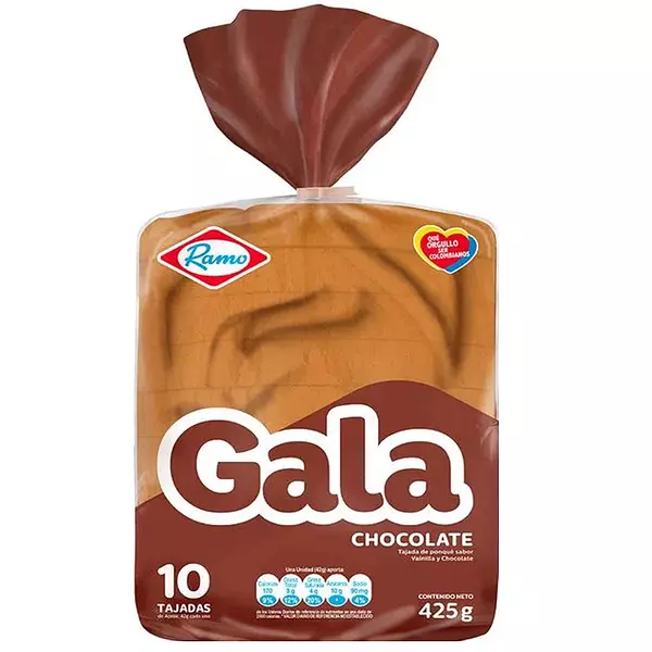 Ponque Bloque Gala Chocolate X425gr