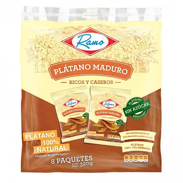 Platanito Ramo Maduro Pack X8 X320gr