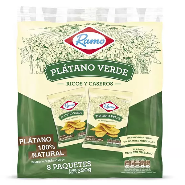 Platanito Ramo Verde Pack X8 X320gr