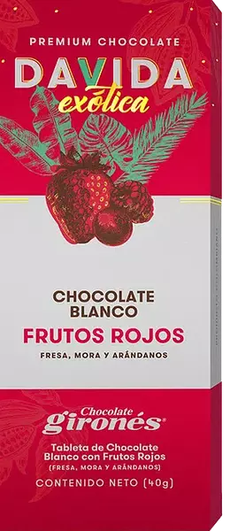 Chocolatina Davida Fr Rojos 40gr