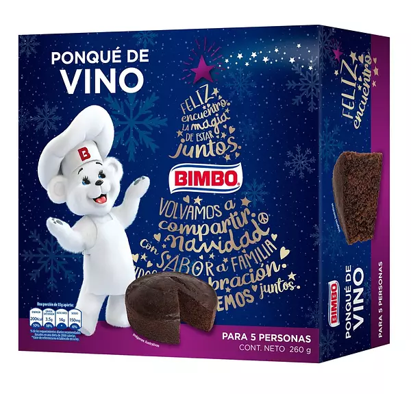 Ponque Bimbo Vino 260gr