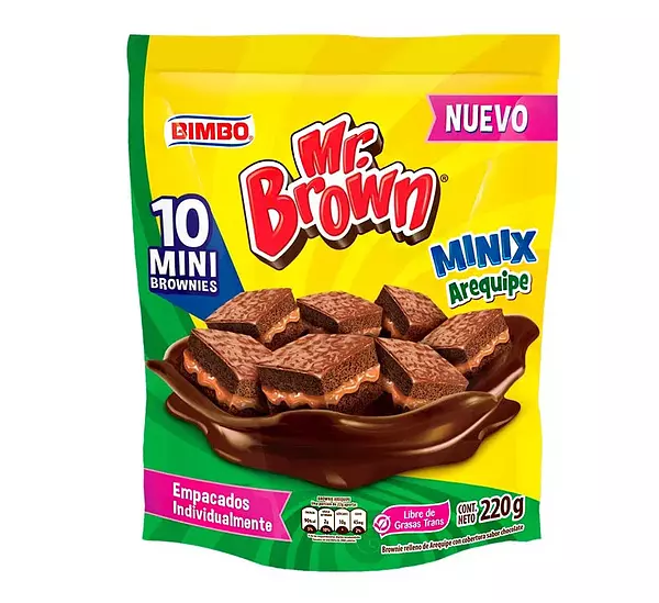 Minix Brownie Arequipe 10p 220g