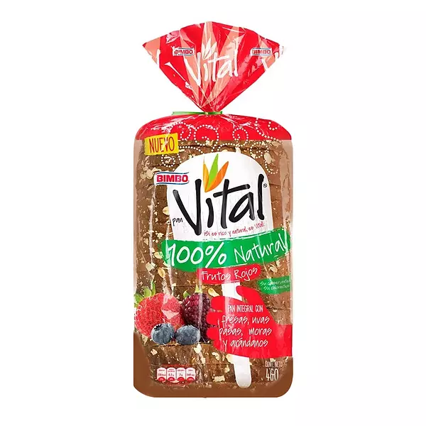 Pan Bimbo Vital Nat Fr Rojos 460gr