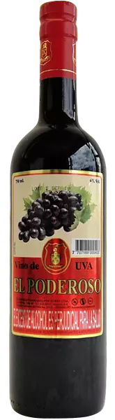 Vino Tinto Poderoso Uva 750ml