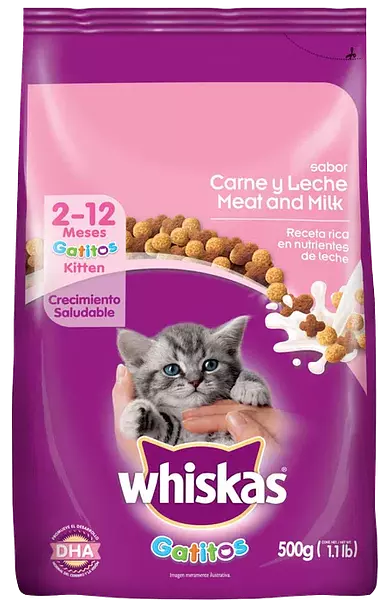 Whiskas Carnes Leche Gatitos X500gr