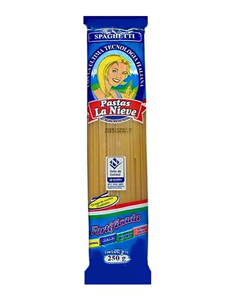 Pasta Nieve X250gr Spaguetti