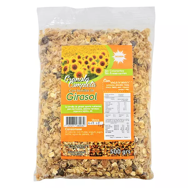 Granola Girasoles X500gr