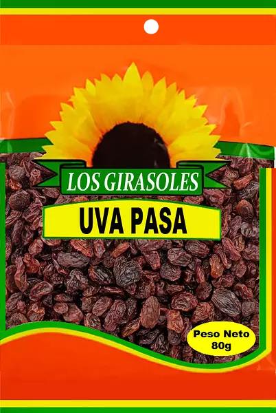 Uvas Pasas Girasoli X80gr