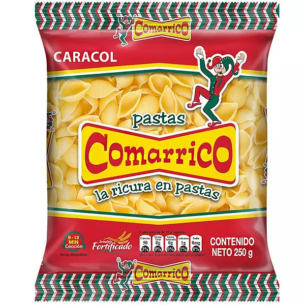 Pasta Comarrico X250gr Caracol