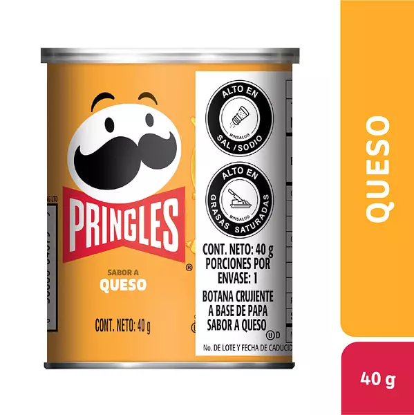 Papas Pringles Queso x 40gr