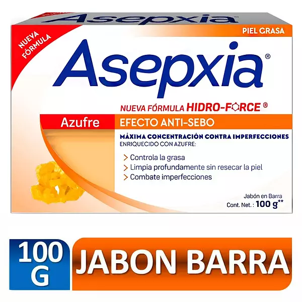 Jabon Azufre Asepxia X100gr