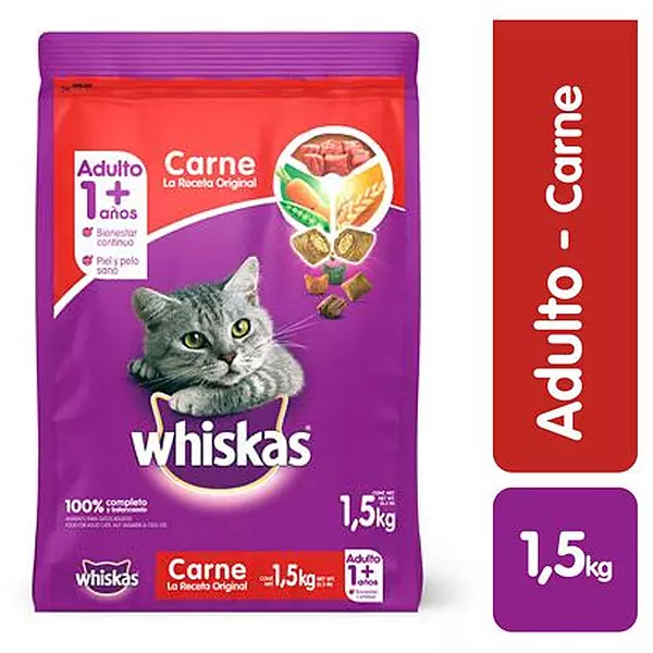 Whiskas Carne Adulto X1.5kg