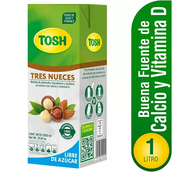 Bebida Tosh Tres Nueces 1lt