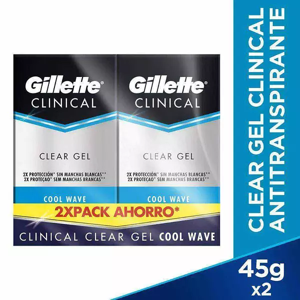 2pack Deo Gillet Clin Gel 45gr