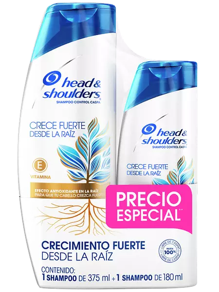 Sh H&S Fuer Raiz 375ml+180ml Crece Peso