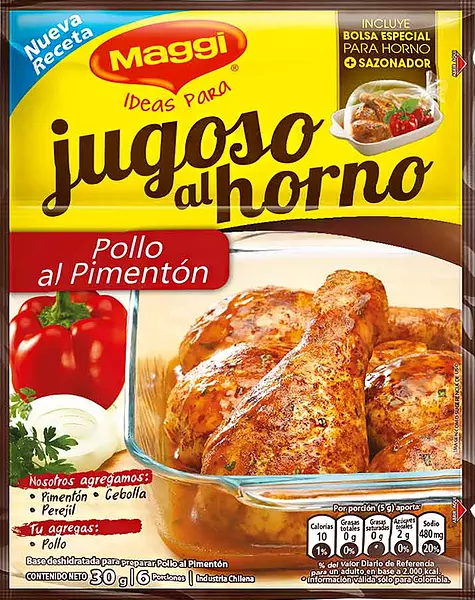 Maggi Jugos Al Horno Pollo Pimen x 30gr