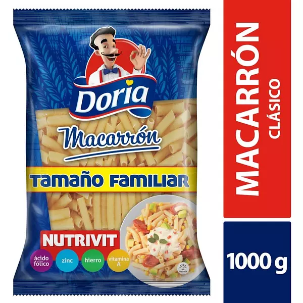 Pasta Macarron Doria x 1000gr