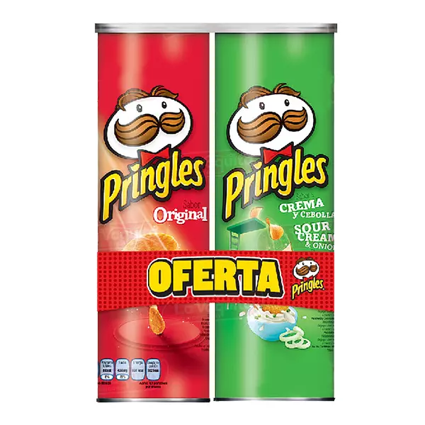 Papas Pringles Duo + Cebolla 124gr