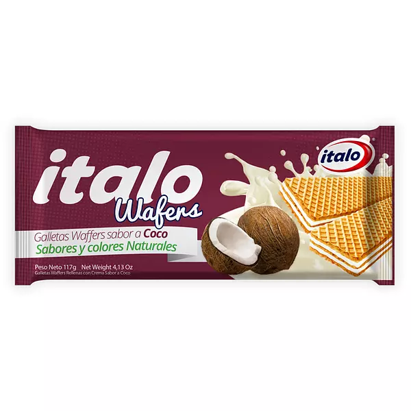 Galleta Wafer Italo 117gr Coco