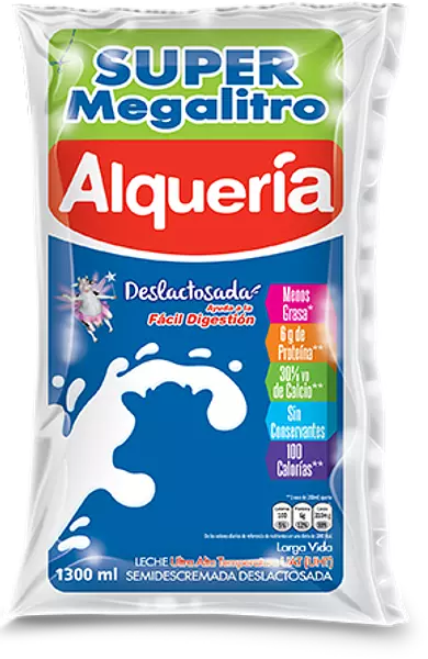 Leche Alqueria Deslactosa X1300ml