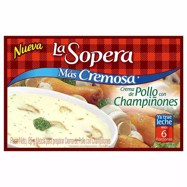 Sopera Crem 6 P Pollo-Cha X85gr