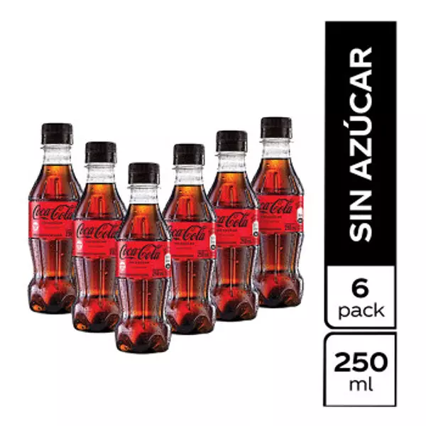 Gase Coca Cola S/Az 250mlx6und