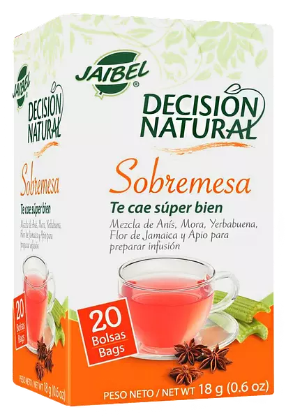 Infusion Herbal Jaibel Sobremesa X20