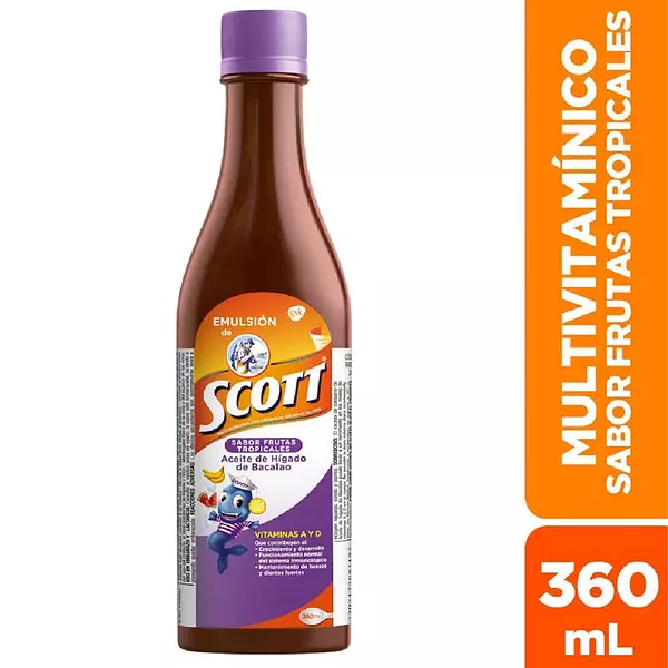 Emulsion de Scott x 360 Fruta Tropical