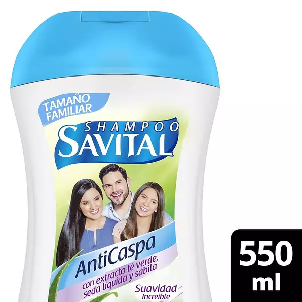 Shampoo Savital Anticaspa Te Y Seda 550 Ml