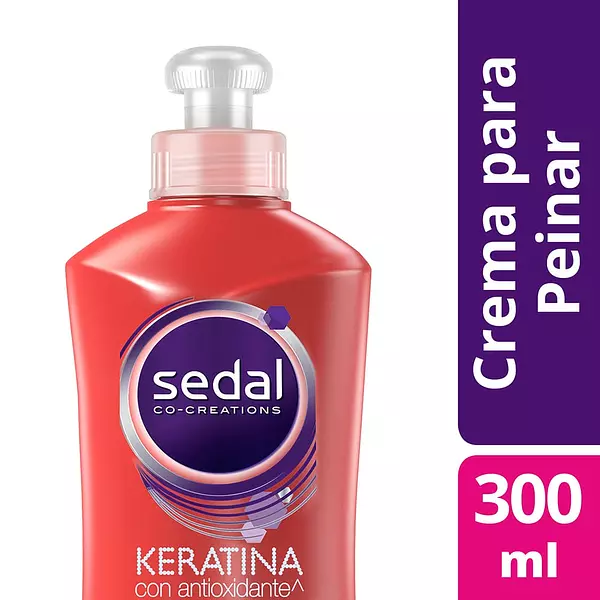 Crema Para Peinar Sedal Keratina Con Antioxidante 300 Ml