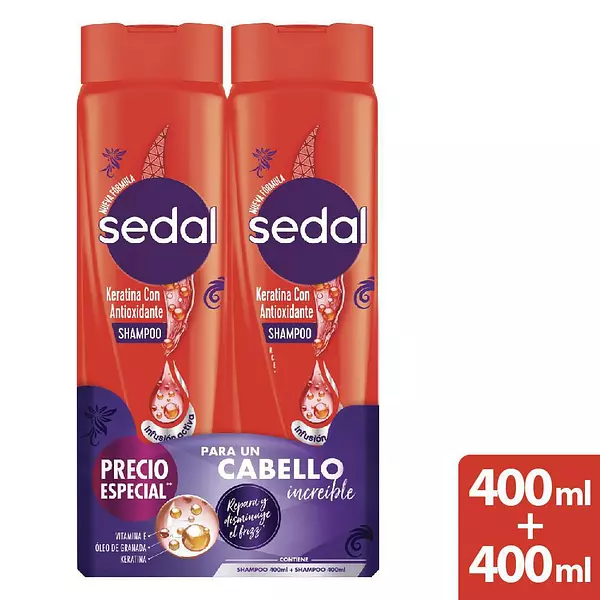 Shampoo Keratina Antiox 2u Sedal 800 Ml