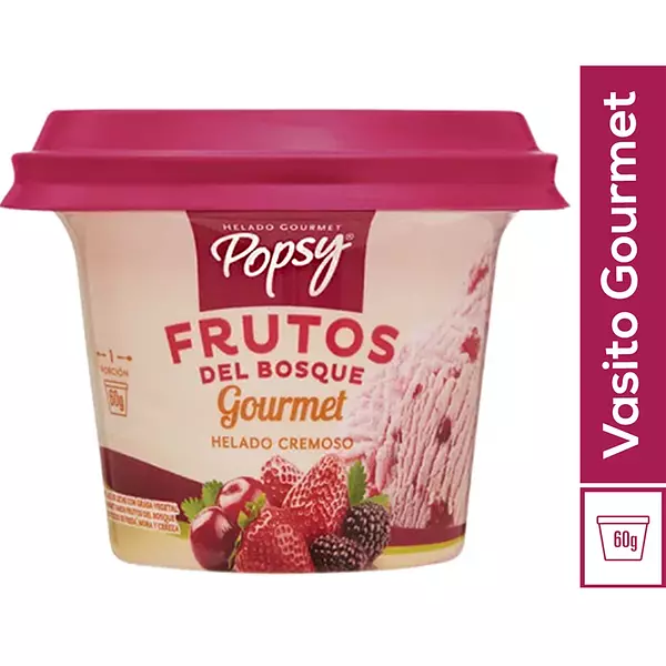 Helado Popsy Frutos Del Bosque X 60 Gr