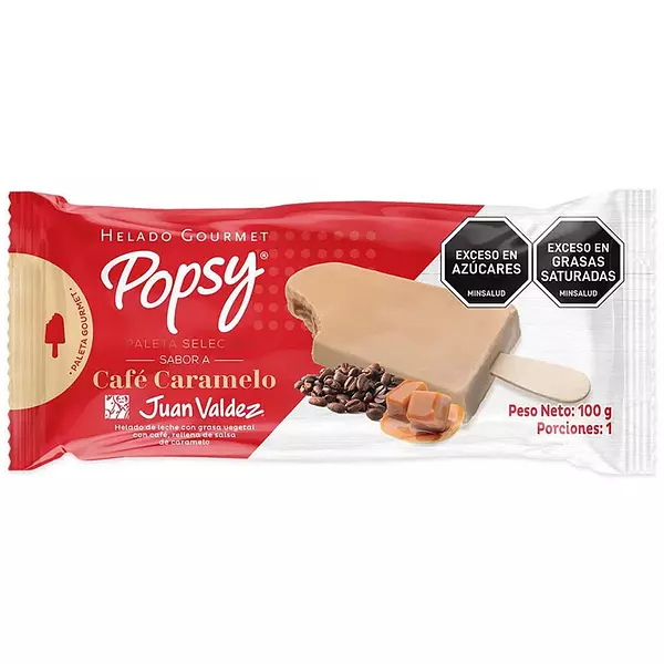 Paleta Popsy Selecta Café Caramelo X 100 Gr