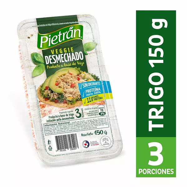 Veggie Desmechado Pietran 150gr