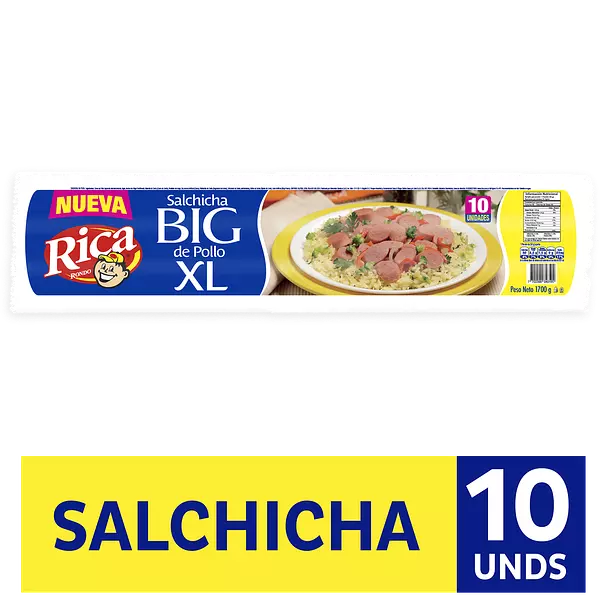 Salchicha Pollo Rica Xl X1700gr