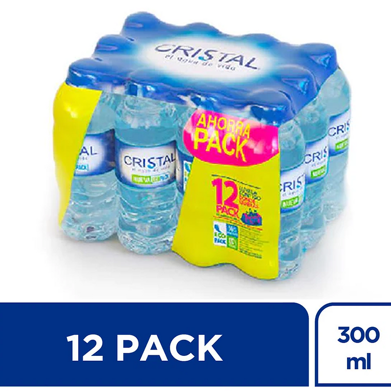 12 Pack Agua Cristal -600ml