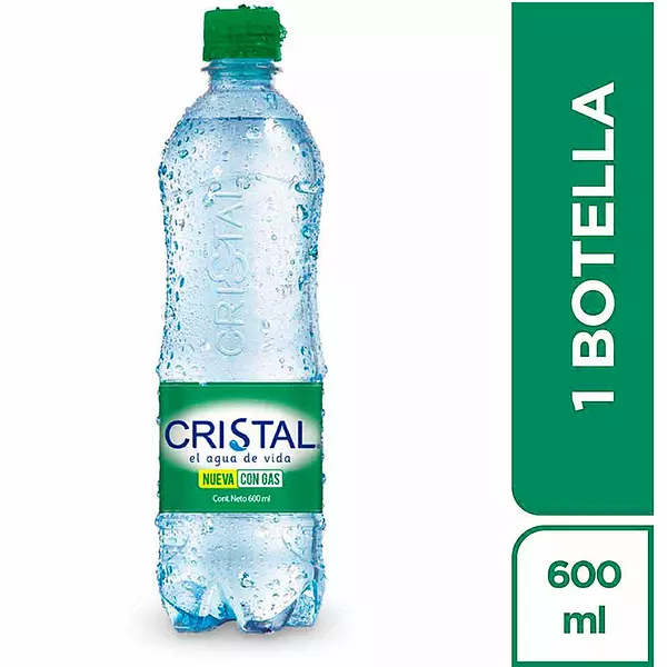 Agua Cristal Con Gas Pet X600ml