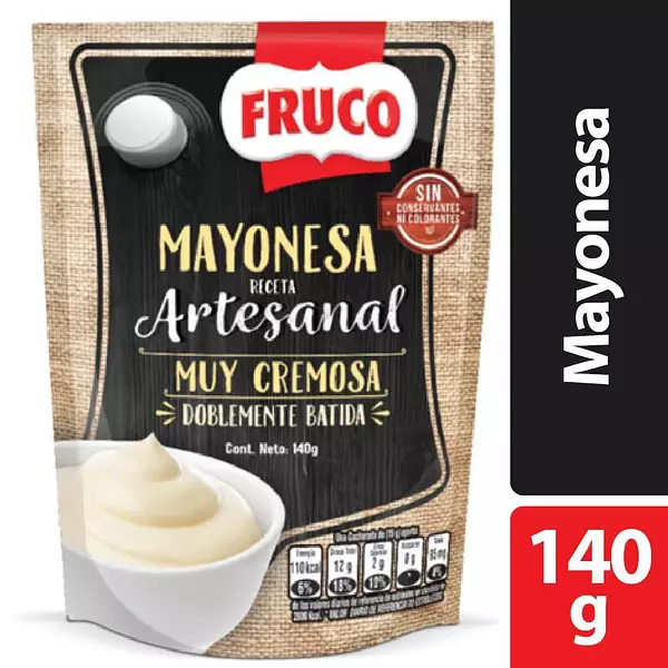 Mayonesa Fruco Artesanal Doy Pack 140 Gr