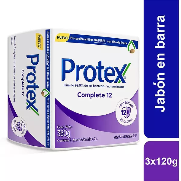 Jabon Protex Complete12 3x120gr