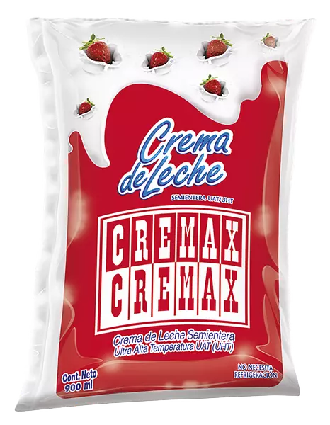 Crema De Leche Cremax Bolsa X900ml