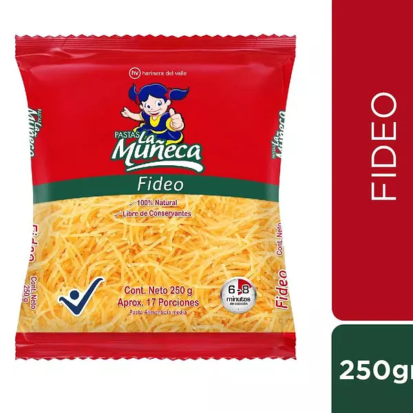 Pasta La Muñeca X 250 Fideo Np