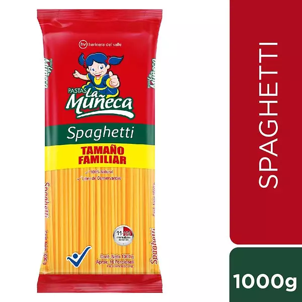 Pasta Spaghetti Pastas La Muñeca X1000g