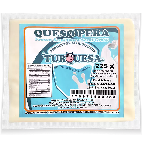 Queso Turquesa Pera X 225 Gr