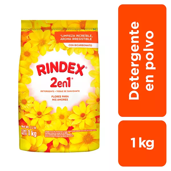 Detergente Rindex Flores Para Mis Amores 1kg