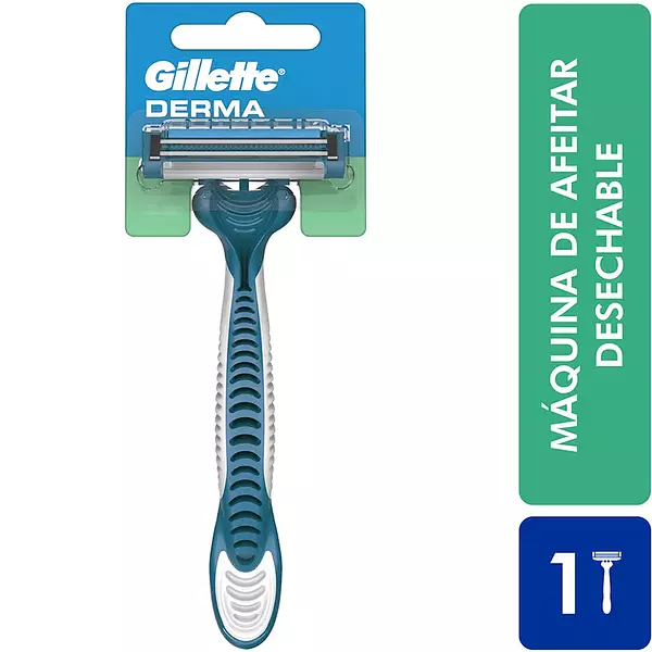 Maquina Para Afeitar Gillette Derma Proteccion X1 Unidad