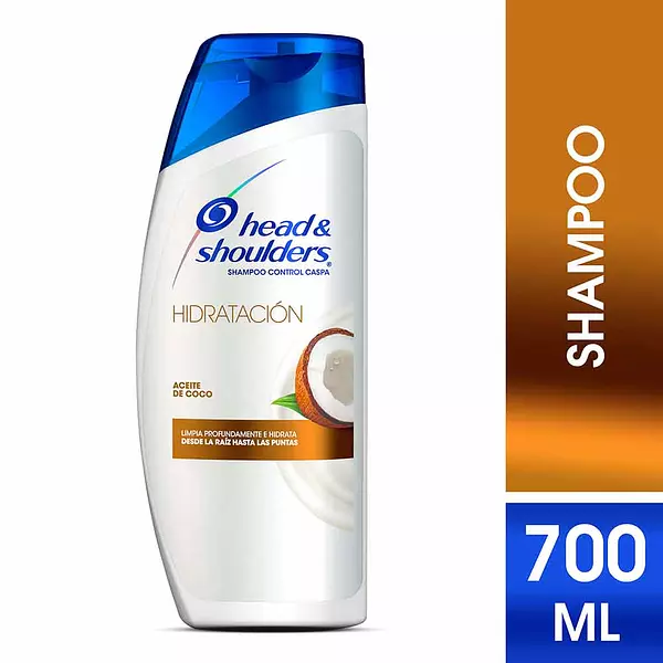 Shampoo Head & Shoulders Hidratación Aceite De Coco X700ml