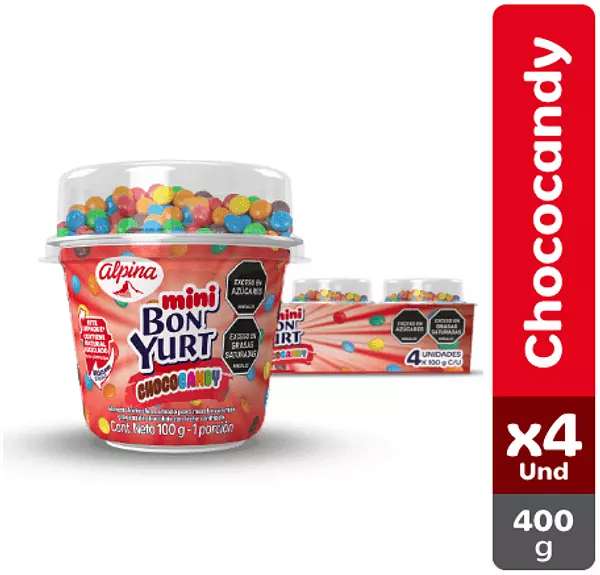 Mini Bon Yurt Chococandy X4 Und 400 Gr