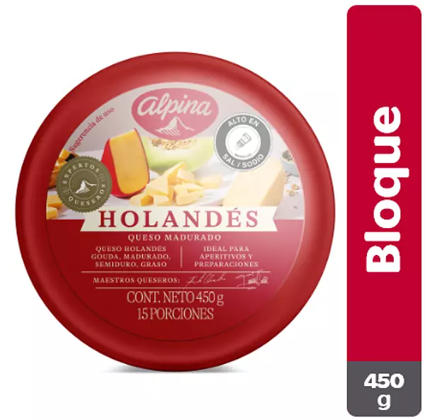 Queso Holandés Alpina Bola X450g